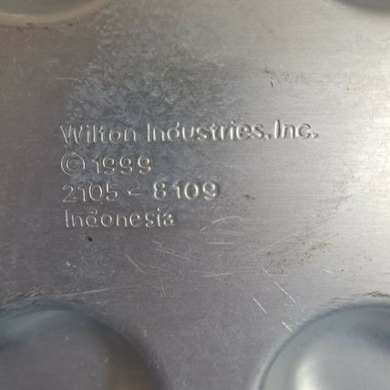 Vintage 1999 Wilton BLOSSOM LOLLIPOP PAN 6 Cookie Treat mold Mini Cake Chocolate