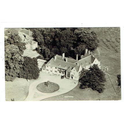 Warwickshire postcard Edstone Manor House aerial view