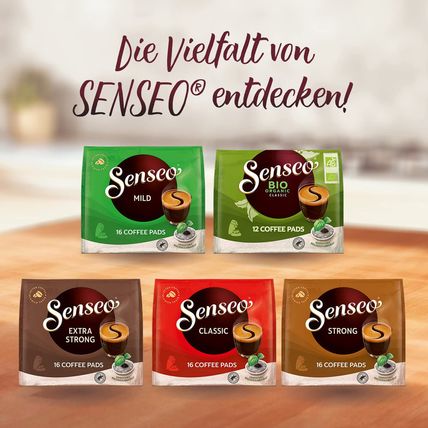 Senseo Classic Medium Roast Coffee Pods, Single Serve Pods Bulk Pack for Senseo