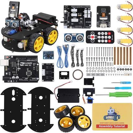ELEGOO UNO R3 Smart Robot Car Kit V4 for Arduino Robotics for Kids Ages 8-12 12-