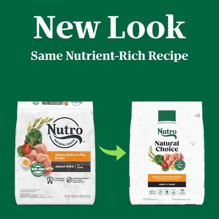 Nutro Natural Choice Adult Dry Dog Food, Chicken and Brown Rice Recipe 30 Lbs.
