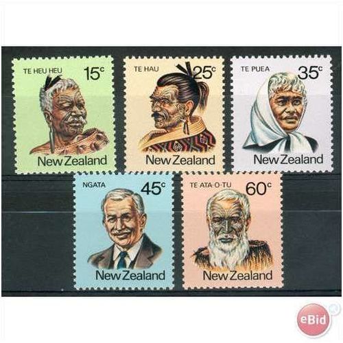 New Zealand stamps 1980 - SG 1232-1236 - Maori Personalities - MNH