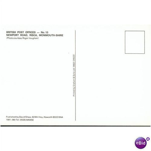 GB Postcard - Post Office - Risca, Monmouthshire