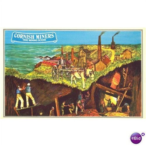 GB Postcard - Cornish Miners, Cornwall