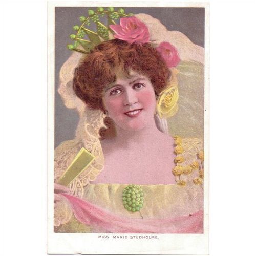 actress postcard miss marie studholme unposted