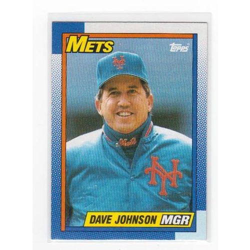 1990 Topps Dave Davy Johnson baseball card #291 – Mets