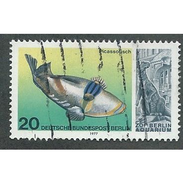 BERLIN - 1977 20pf 'REOPENING OF BERLIN AQUARIUM ' FINE USED (EBID42-361)