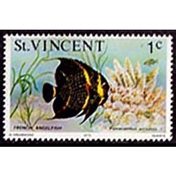 St. Vincent 1975 Fish 1c MNH Stamp.