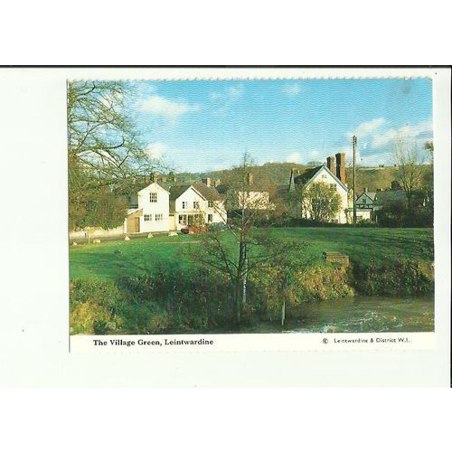 Herefordshire LEINTWARDINE Village Green Postcard by Women's Institute