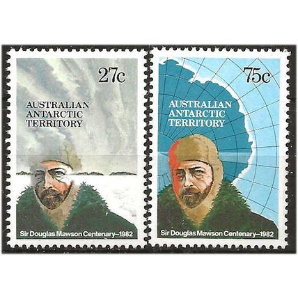 Australian Antarctic Terr 1982 Mawson Centenary Set Unmounted Mint . .. .