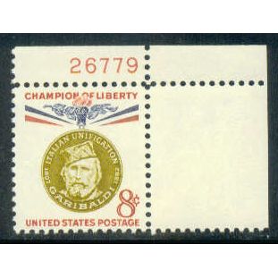 1169 8c Giuseppe Garibaldi Fine MNH P#S UR 26779 ZA1906