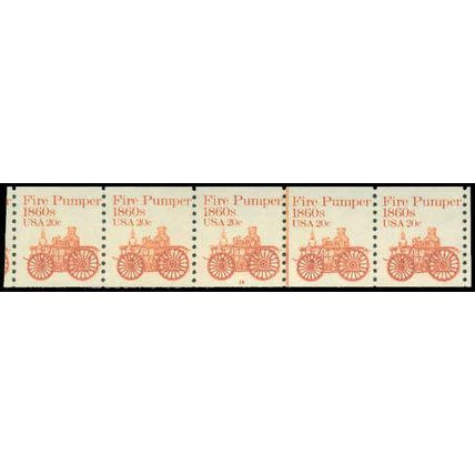 1908v 20c Fire Pumper Fine MNH Dry Gum PNC 16/5 P0532