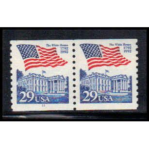 2609 29c U.S. Flag Over White House Very Fine MNH CNP Left 11 PA1477