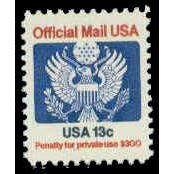 O129 13c Eagle Fine MNH G0545