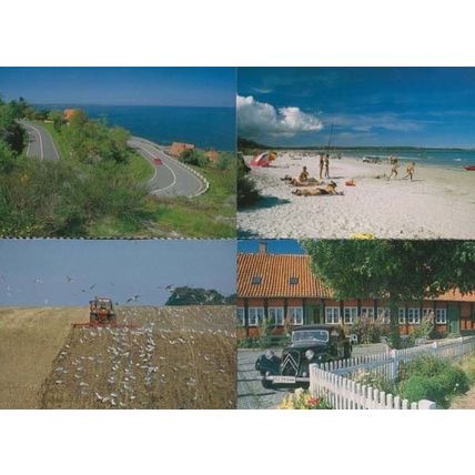 Bornholm Denmark 4x Beach Farming Ronne Havn Postcard s