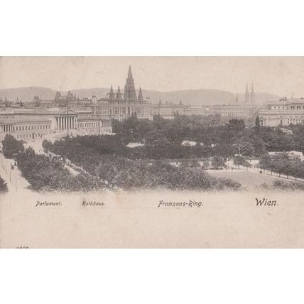 Franzens Ring Wien Austria Austrian Old Postcard
