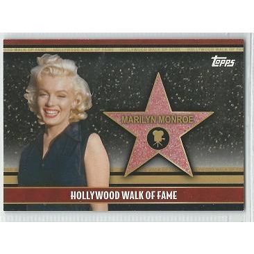 2011 TOPPS AMERICAN PIE ' HOLLYWOOD WALK of FAME ' card # 25 MARILYN MONROE