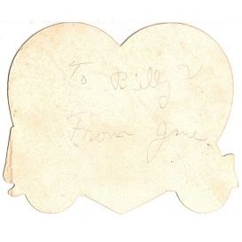 VINTAGE ' VALENTINE ' GO PLACES card 1930s