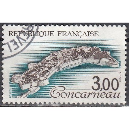 France 1983 Michel 2404 O Cote (2008) 1.00 € Concarneau remparts de la ville