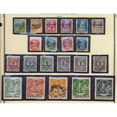 Bavaria (German State) Stamps Scott #256 To 275, Used