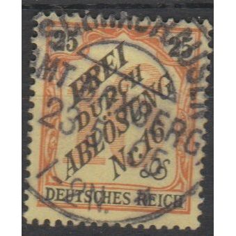 Mi 14 used 1905 dienst Baden Cat € 70.00