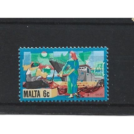 Malta.SG672 6c Fishing.Mounted Mint.May25