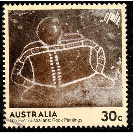 Australia 1984 First Australians 30c Used Stamp Bunjil's Cave. Rock Painting