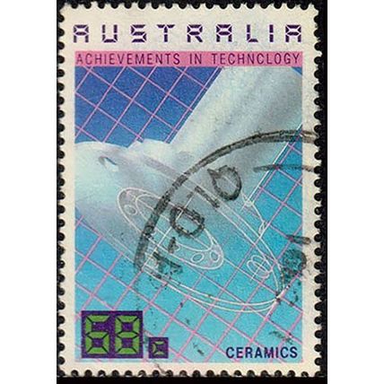 Australia 1987 Technology Ceramics 68c Used Stamp