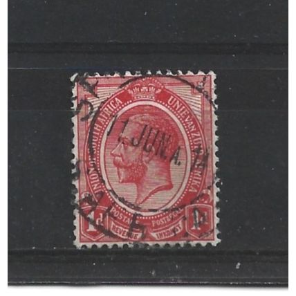 SouthAfrica.SG4b 1d Scarlet (shades).Fine Used.Aug25h