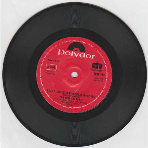 I Get A Little Sentimental Over You 1974 New Seekers on Polydor label