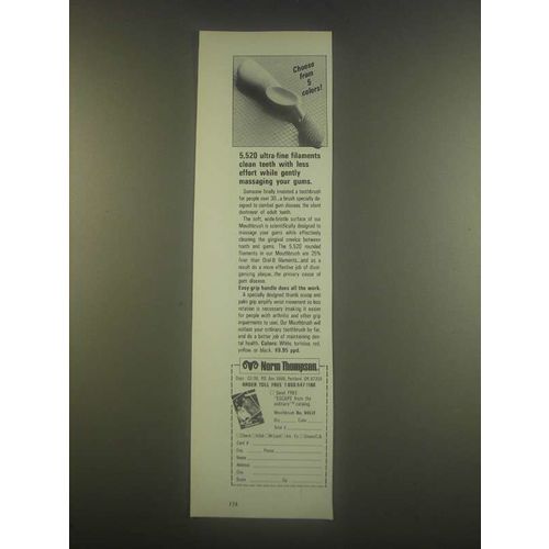 1985 Norm Thompson Mouthbrush Ad - Ultra-Fine Filaments