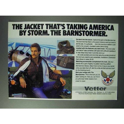 1987 Vetter Barnstormer Jacket Ad - Taking America