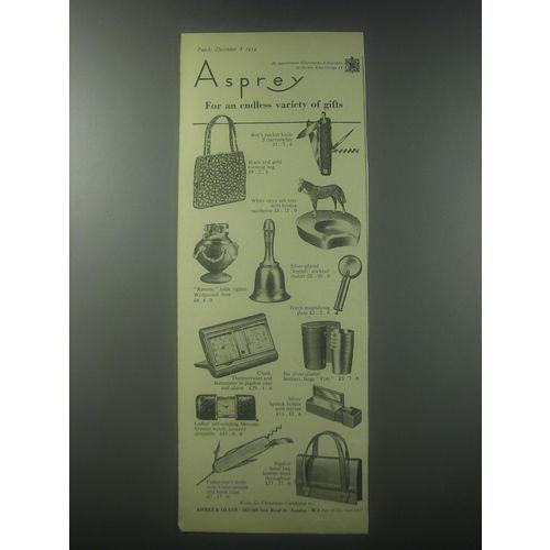 1954 Asprey Gifts Ad - Asprey for an endless variety of gifts