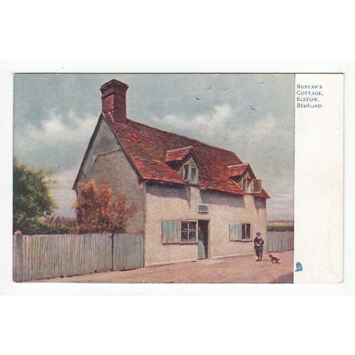 John Bunyan's Cottage Elstow Oilette Art Postcard Bedfordshire 6167