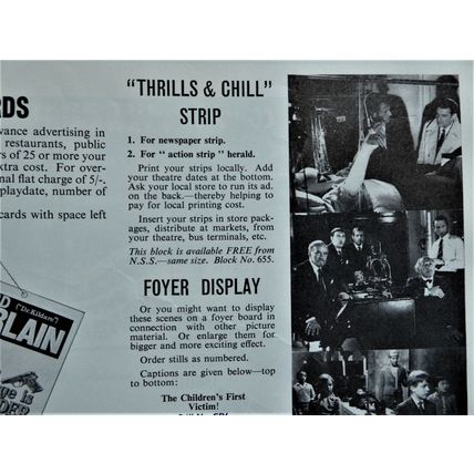 CHILDREN OF THE DAMNED (1964) vintage UK Pressbook ***Ian Hendry***