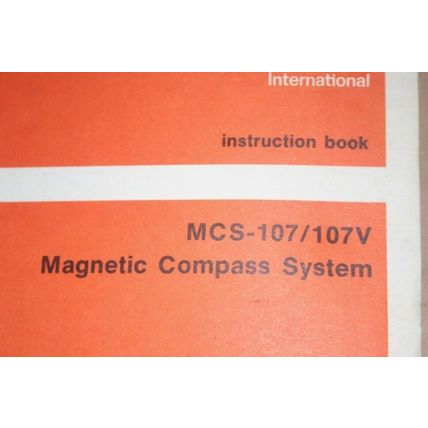 Rockwell Collins MCS-107/107V Magnetic Compass System Instruction/Repair manual
