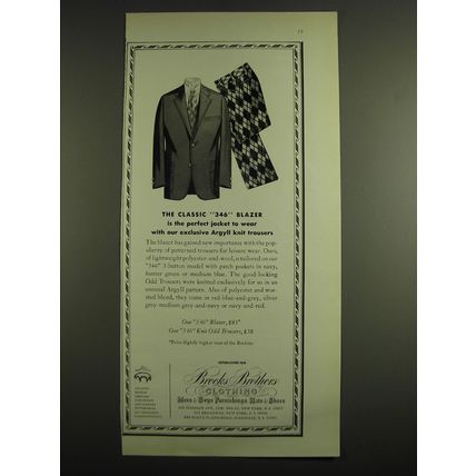 1971 Brooks Brother 346 Blazer Advertisement