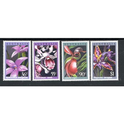 Australia Sg1032 - Sg1035 1986 Orchids mint never hinged set (G246)