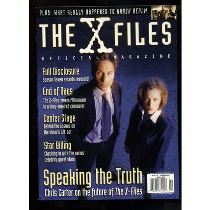 THE X-FILES OFFICIAL MAGAZINE GILLIAN/DAVID COVER WINTER 1999 VOL 1 #12 ISSUE