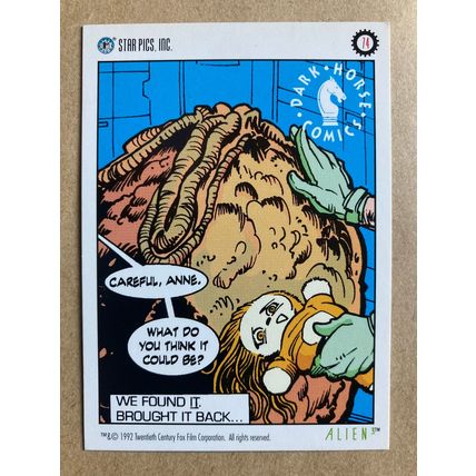 Alien3 Base trading card # 74 Hoang Nguyen (A) 1992 Star Pics Dark Horse