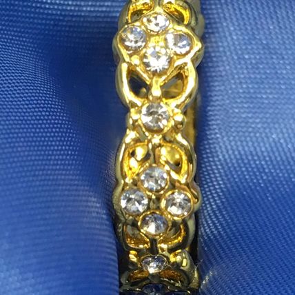 Ring Simple Hollow 14k Yellow Gold Plate #288 USA Seller