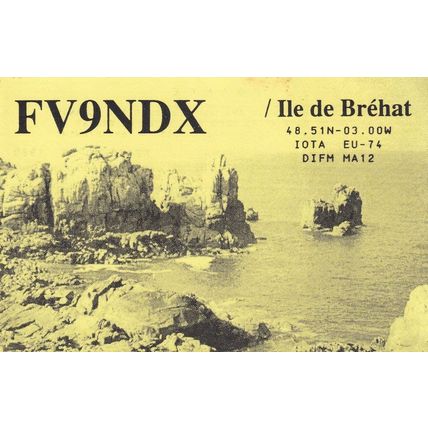 Ile De Brehat French QSL Radio Card