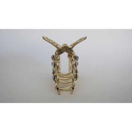 Gold or silver clear or AB crystal heart metal hair claw clip jaw clip