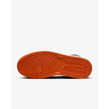 New Mens 18 NIKE Air Jordan 1 Mid Game Royal Orange Phantom Shoes FD1029-400