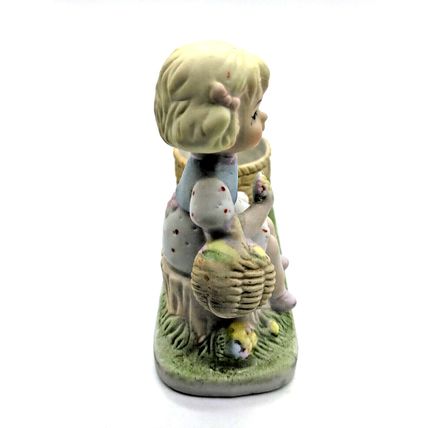 1983 Pastel Pretties Dainty Miss Fine Bisque Porcelain Candleholder - Vintage!