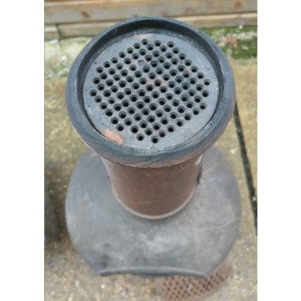 chimenea chiminea cast iron wood burner bbq pizza oven grill oven cooker garden