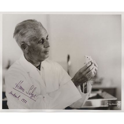 Hans Selye Historic Stress Scientist 10x8 Hand Signed 1970s Photo