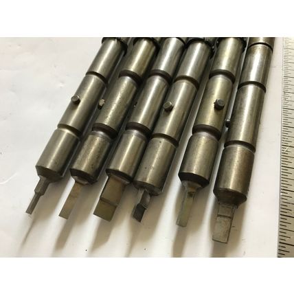 LOT 6 1/2 STRIPPIT 125X180 WILSON TURRET RECTANGLE PUNCH .031X.375,125X189,EM