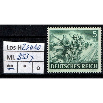 Los H23010: Deutsches Reich Mi. 833 y **