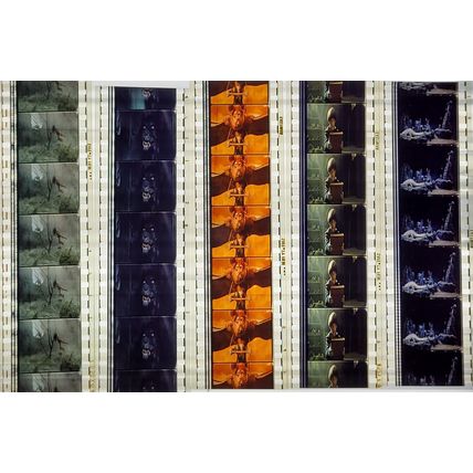 NEVER ENDING STORY. Pk MULTI VNR - A013m . - 5 STRIPS OF 5 - 35MM FILM CELLS